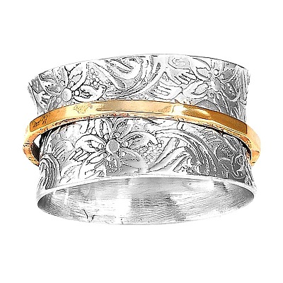 Retro 304 Stainless Steel Rotating Finger Rings FS-WG73D68-01-1