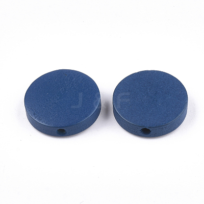 Painted Natural Wood Beads WOOD-S049-02B-02-1