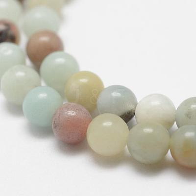 Natural Flower Amazonite Beads Strands G-G697-F06-4mm-1