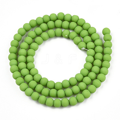 Opaque Glass Beads Strands GLAA-T032-P4mm-MD06-1