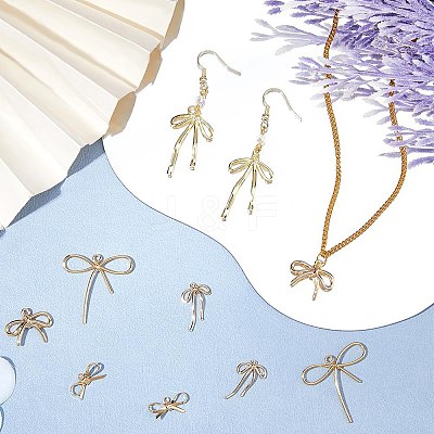 10Pcs 5 Styles Brass Charms KK-HS0001-16-1