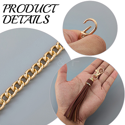 1Pc PU Leather Bag Chains Straps FIND-CL0001-15A-1