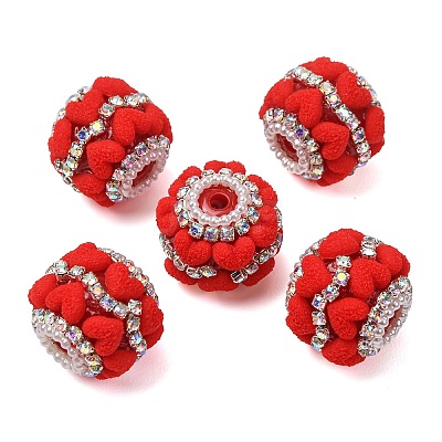 Rwsin & Acrylic & ABS Imitation Pearl Beads RE-CBA1913-03C-1