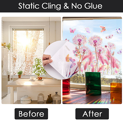 Waterproof PVC Window Stickers DIY-WH20053-13F-1