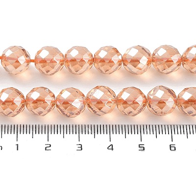 Electroplated Synthetic Quartz Crystal Beads Strands G-Z038-A02-02PL-1-1