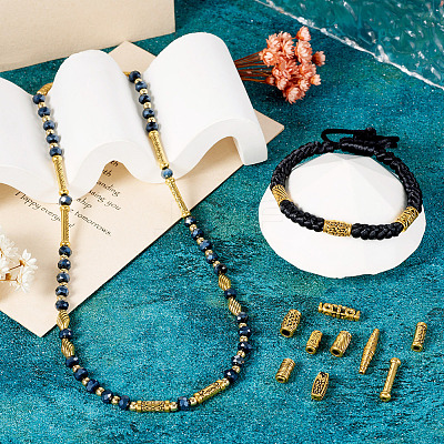 Tibetan Style Alloy Beads TIBEB-TA0001-19AG-1