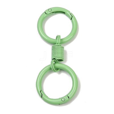 Alloy Spring Gate Clasps PALLOY-Q009-01G-1