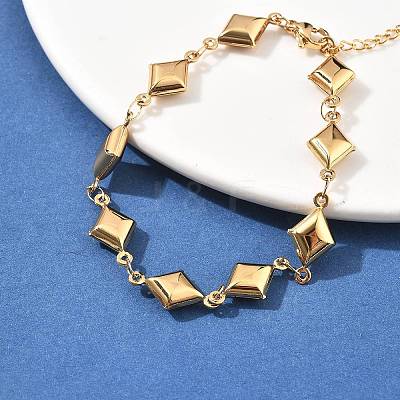 304 Stainless Steel Link Chain Bracelets for Women BJEW-U021-08G-05-1