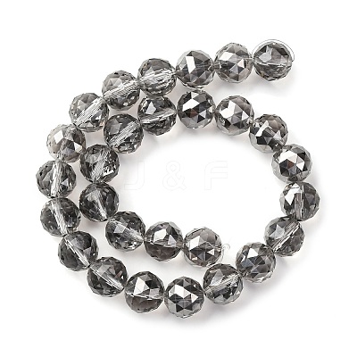 Transparent Electroplate Glass Beads Strands EGLA-N002-34E-F02-1