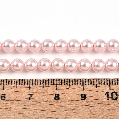 Baking Paint Pearlized Glass Pearl Bead Strands HY-N002-5mm-A10-1