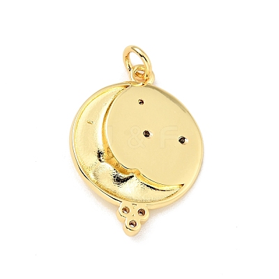 Brass Micro Pave Cubic Zirconia Pendants KK-G416-63G-1
