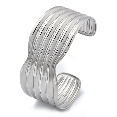 304 Stainless Steel Cuff Bangles BJEW-B108-13P-1
