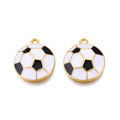 Rack Plating Eco-Friendly Alloy Enamel Pendants ENAM-N052-009-1