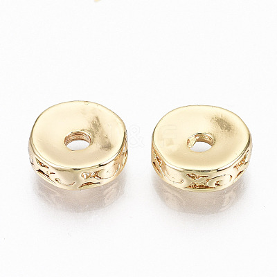 Brass Corrugated Beads KK-N231-198-NF-1