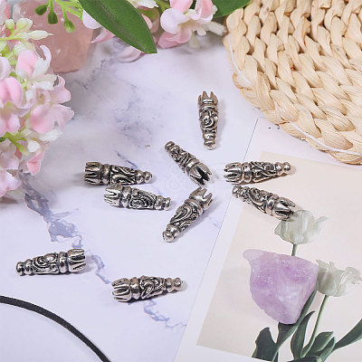 30Pcs Tibetan Style Alloy Dorje Vajra Beads FIND-CA0010-78-1
