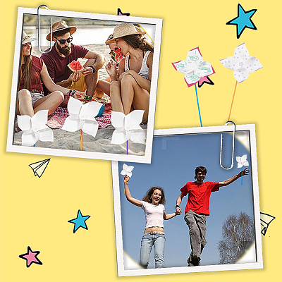 Paper & PVC Blank DIY Pinwheels Craft for Kids Art and Craft FIND-CP0003-26A-1
