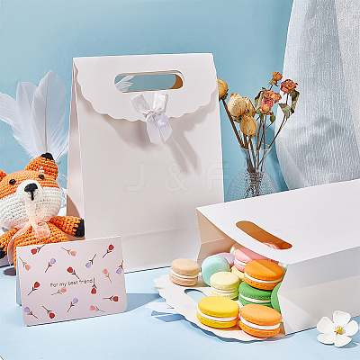 Rectangle Paper Gift Bags CARB-WH0017-14B-04-1