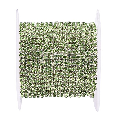 Brass Rhinestone Strass Chains CHC-R125-S6-02S-1