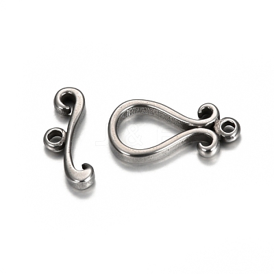 Tarnish Resistant 304 Stainless Steel Toggle Clasps STAS-I157-01P-1