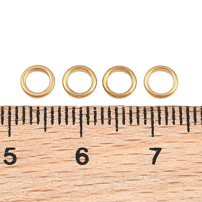 Ion Plating(IP) 304 Stainless Steel Closed Jump Rings STAS-G393-06G-03-1