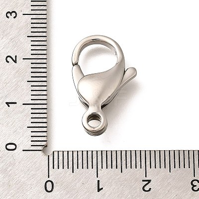 316 Stainless Steel Lobster Claw Clasps STAS-D288-09P-1