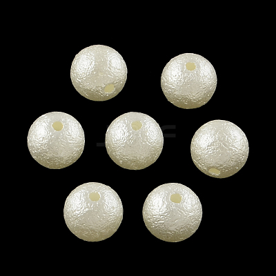 Matte Round ABS Plastic Imitation Pearl Beads SACR-R880-8mm-Z24-1