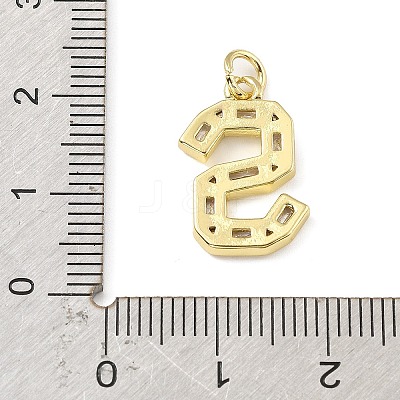 Brass Micro Pave Cubic Zirconia Pendants KK-V014-01G-19-1
