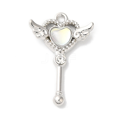 Rack Plating Alloy Pendants FIND-I039-009P-01-1