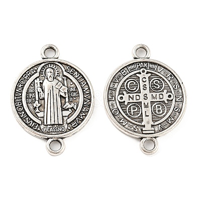 Tibetan Style Alloy Connector Charms X-TIBE-P001-29AS-1