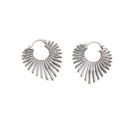 Heart Alloy Hoop Earrings FS-WGE9DDC-02-1