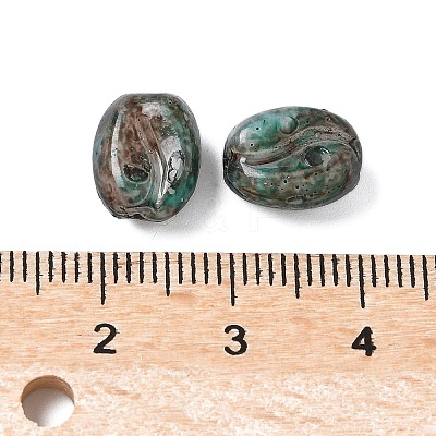 Picasso Baking Paint Glass Seed Beads GLAA-V001-08B-1