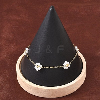 Acrylic Pearl Beads Link Bracelets SA-D001-01G-1