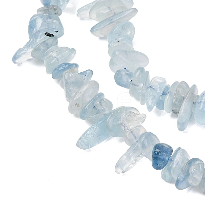 Natural Aquamarine Chips Beads Strands G-D0002-A02-1