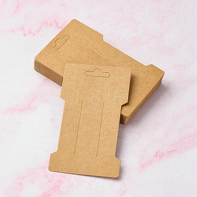 Kraft Paper Hair Clip Display Cards DIY-YW0007-32-1