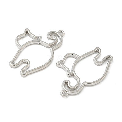 Alloy Open Back Bezel Pendants X-FIND-L025-02P-1