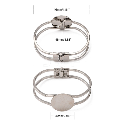 Brass Bangle Making BJEW-K156-01P-1