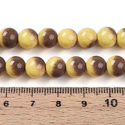 Baking Paint Glass Beads X1-DGLA-N012-8mm-09-1