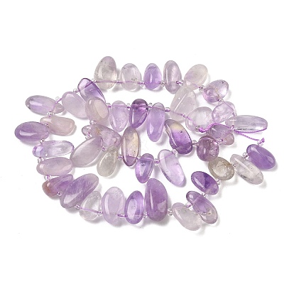 Natural Amethyst Beads Strands G-P604-A08-01-1