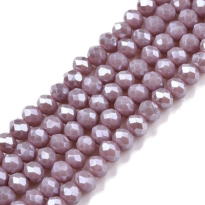 Electroplate Glass Beads Strands EGLA-A044-P3mm-A13-1