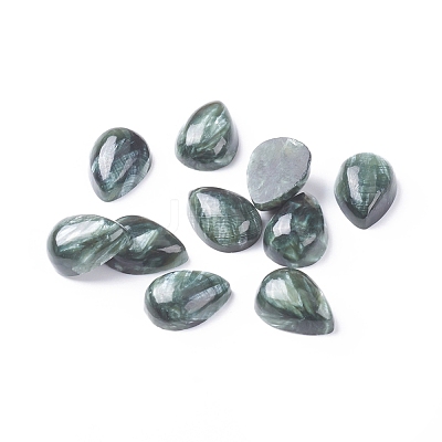 Natural Seraphinite Cabochons X-G-E557-09A-1