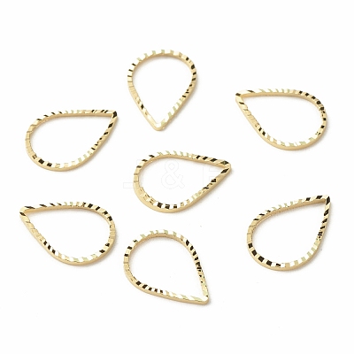 Brass Linking Rings KK-F831-017C-G-RS-1