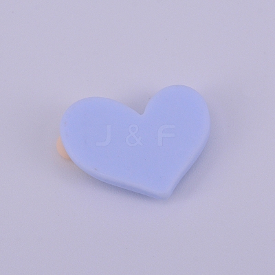 Opaque Resin Cabochon RESI-WH0009-04-1