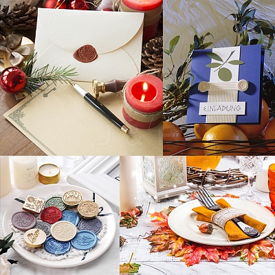 DIY Wood Wax Seal Stamp AJEW-WH0131-200-1