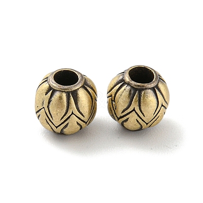 Rack Plating Brass Beads KK-C038-01AG-1