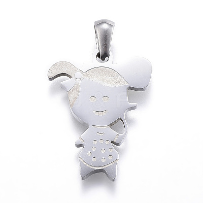 Tarnish Resistant 304 Stainless Steel Pendants STAS-K162-026P-1