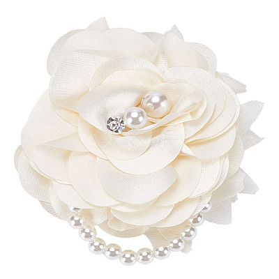 1Pc Polyester Flower Brooch JEWB-ME0001-11A-1