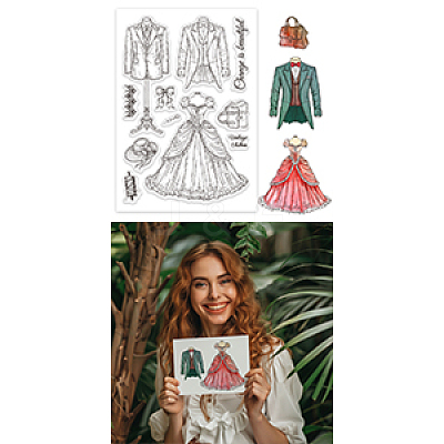 Custom Summer Theme PVC Plastic Clear Stamps DIY-WH0631-0484-1