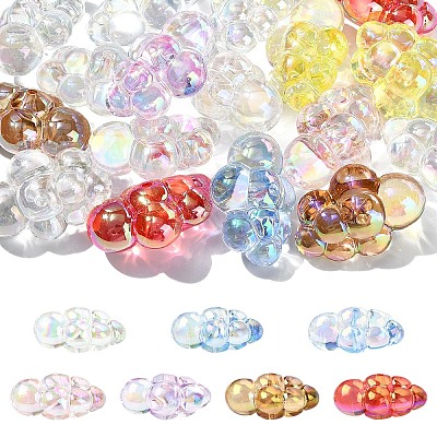 10Pcs Transparent Acrylic Beads PACR-YW0001-38-1