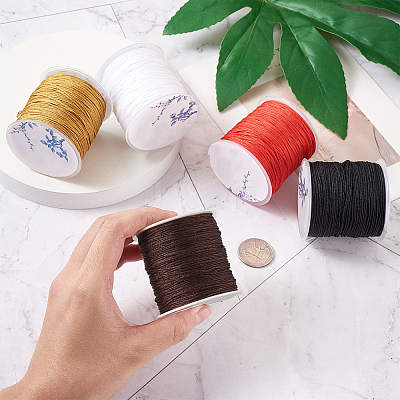 5 Rolls 5 Colors Nylon Braided Cord NWIR-YS0001-01A-1