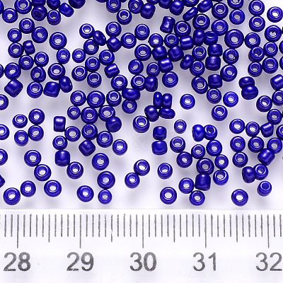 12/0 Baking Paint Glass Round Seed Beads SEED-S036-01A-07-1